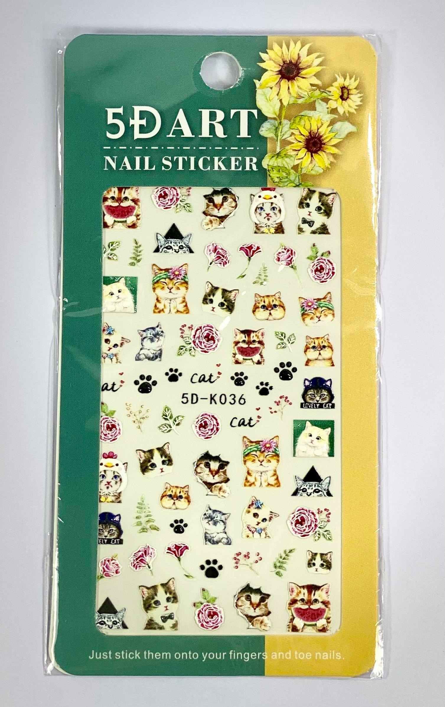 Cat Nail Sticker